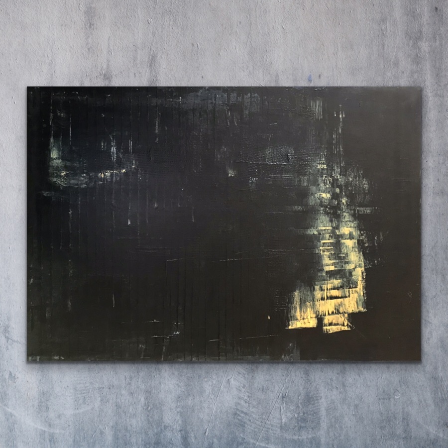 WAT NIET BLIJFT - acrylic on canvas - 70 x 100 cm - 2019
